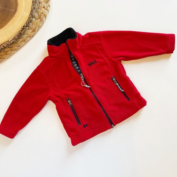 Double Diamond Red Vail Fleece Jacket | 2T - Picture 2 of 6